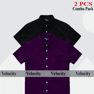 Premium Quality 100% Oxford Cotton Fabric Short Sleeve Shirt For Men's
