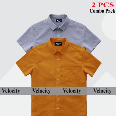 Premium Quality 100% Oxford Cotton Fabric Short Sleeve Shirt For Men's