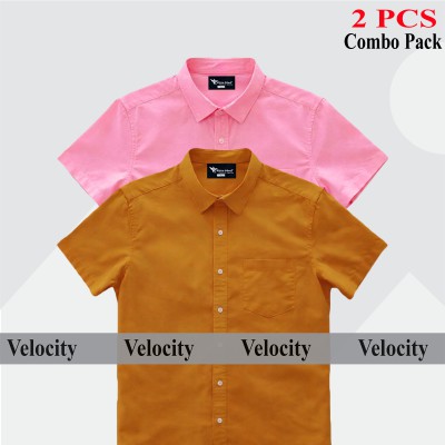 Premium Quality 100% Oxford Cotton Fabric Short Sleeve Shirt For Men's
