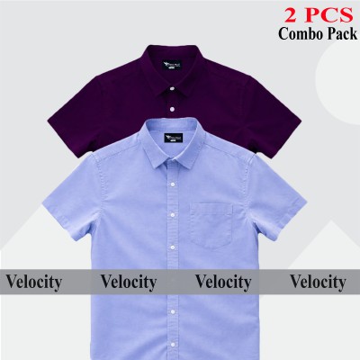 Premium Quality 100% Oxford Cotton Fabric Short Sleeve Shirt For Men's
