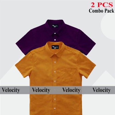Premium Quality 100% Oxford Cotton Fabric Short Sleeve Shirt For Men's