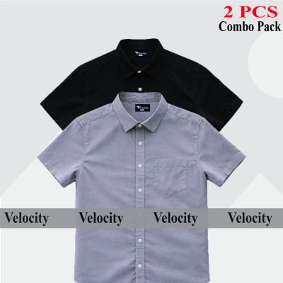 Premium Quality 100% Oxford Cotton Fabric Short Sleeve Shirt For Men's