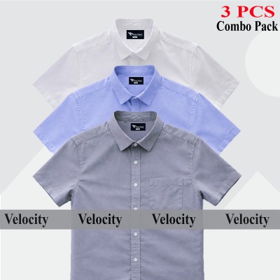 Premium Quality 100% Oxford Cotton Fabric Short Sleeve Shirt For Men's
