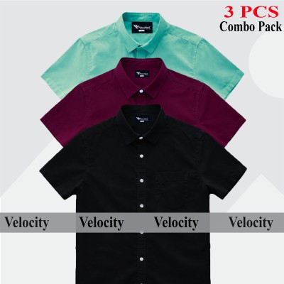 Premium Quality 100% Oxford Cotton Fabric Short Sleeve Shirt For Men's