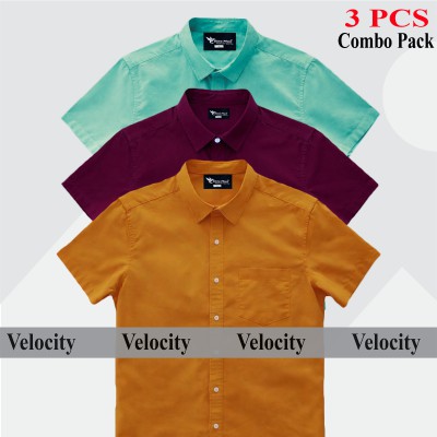 Premium Quality 100% Oxford Cotton Fabric Short Sleeve Shirt For Men's