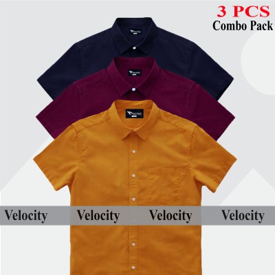 Premium Quality 100% Oxford Cotton Fabric Short Sleeve Shirt For Men's