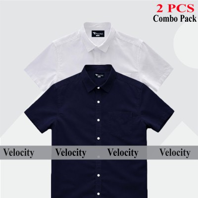 Premium Quality 100% Oxford Cotton Fabric Short Sleeve Shirt For Men's